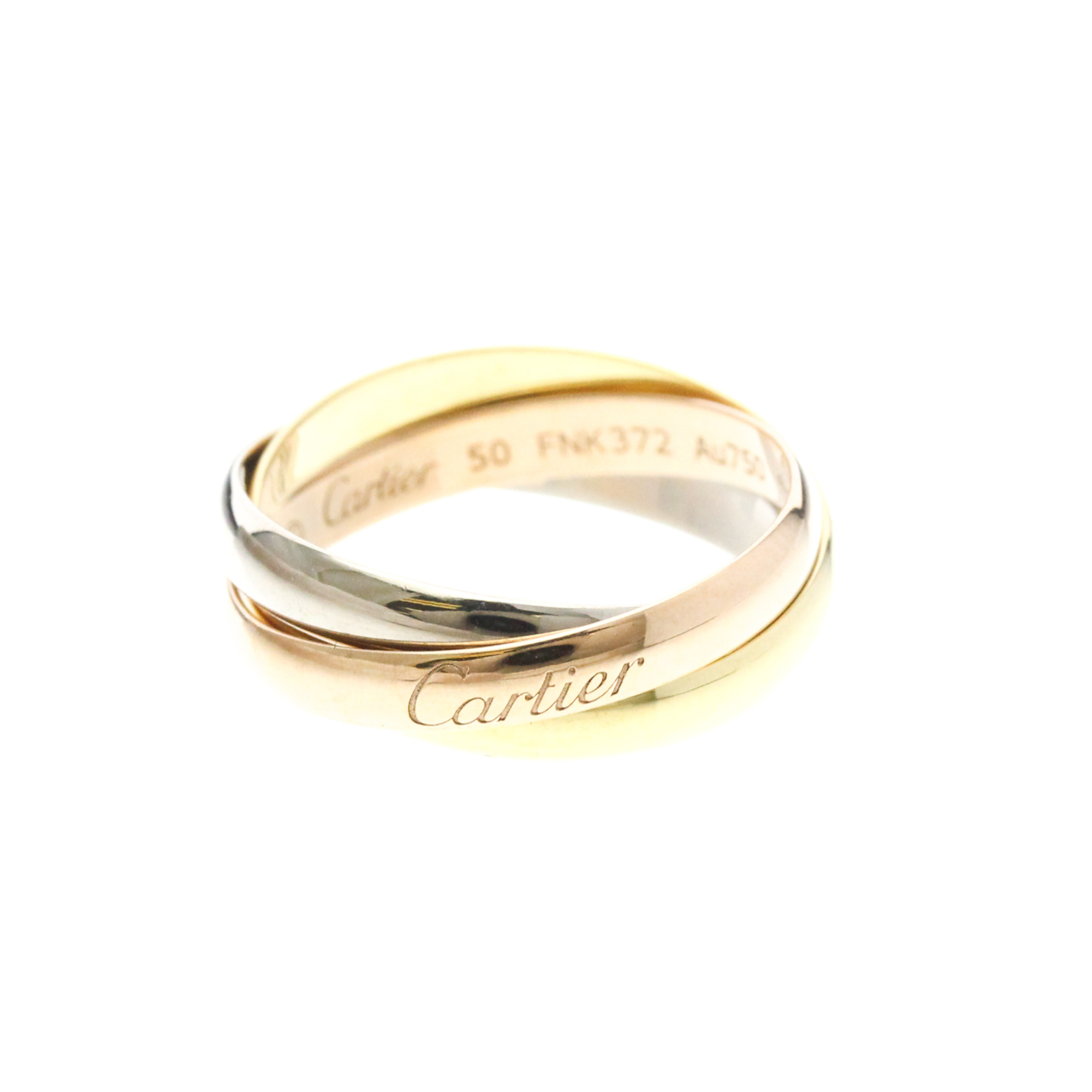 Cartier Trinity Ring Yellow Gold 18kPink Gold 18kWhite Gold 18k Fashi